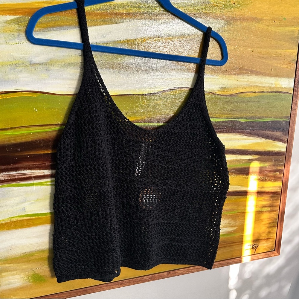 Black CrochetTank Top